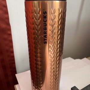 Starbucks Metallic Copper Tumbler 2015 Stainless Cup